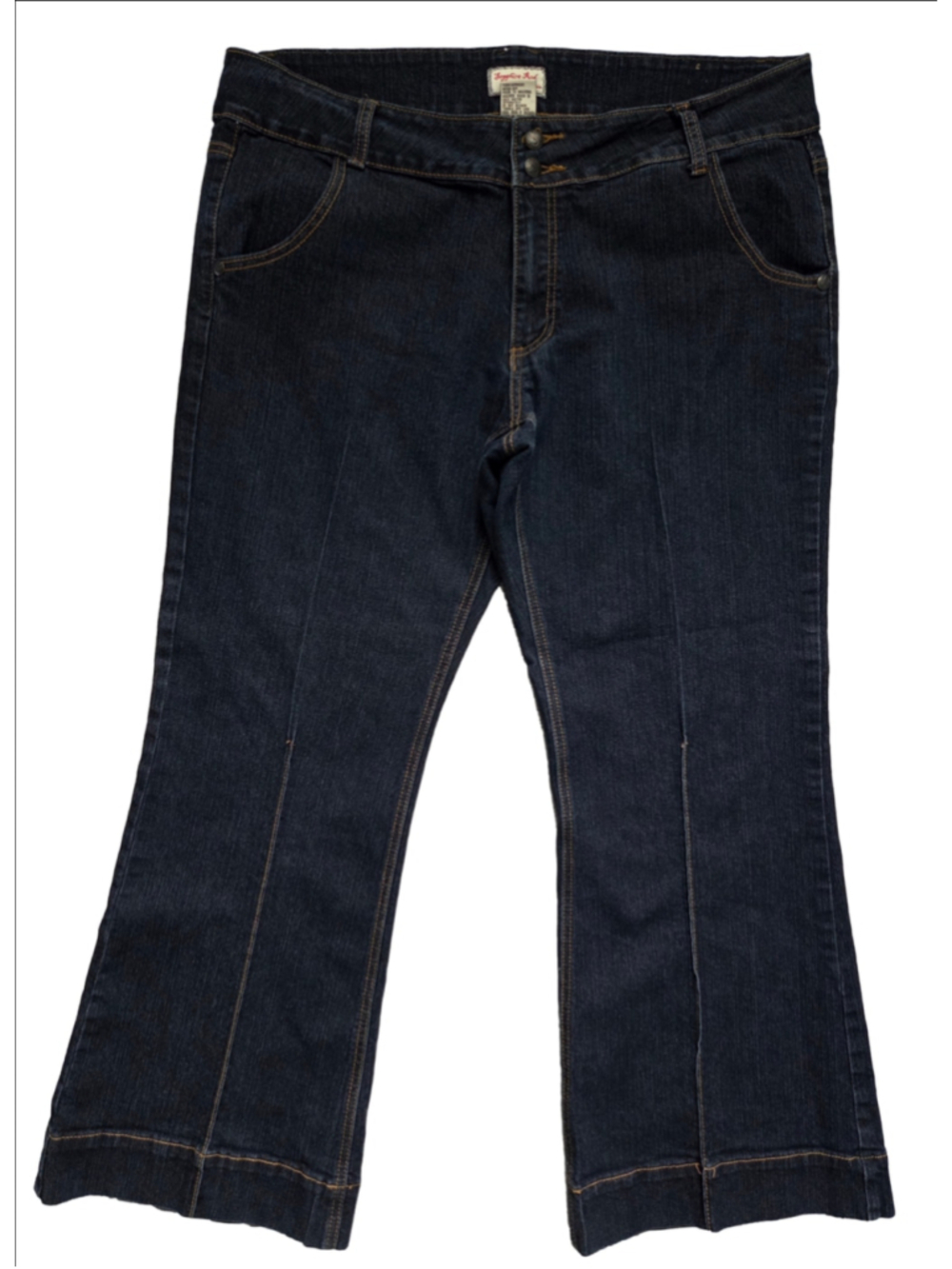 Women's Sapphire Red Flare Jeans Size 18 Dark Blue
